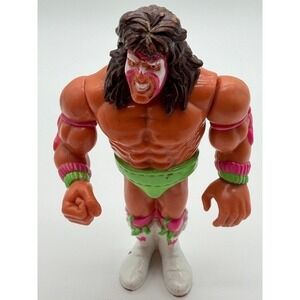 RARE USED WWF Hasbro Titan Sports Vintage 1990 Ultimate Warrior Series 1
